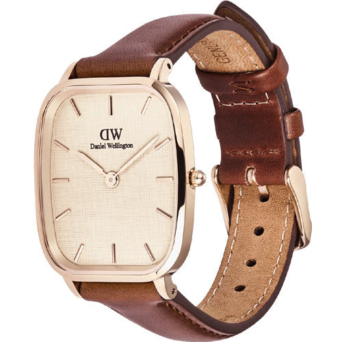 Daniel Wellington Marlon St Mawes Linen Rose Gold Linen Dial Men 36.3mm DW00100816