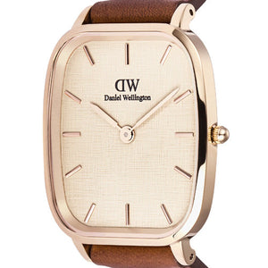 Daniel Wellington Marlon St Mawes Linen Rose Gold Linen Dial Men 36.3mm DW00100816
