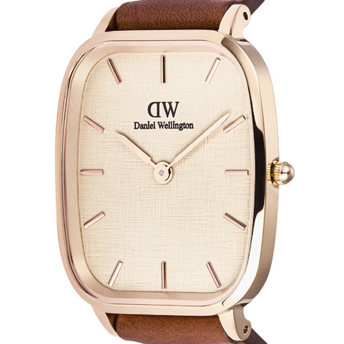 Daniel Wellington Marlon St Mawes Linen Rose Gold Linen Dial Men 36.3mm DW00100816