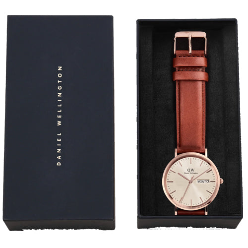 Daniel Wellington Classic Day Display St Mawes Rose Gold Champagne Dial Men 40mm DW00100829