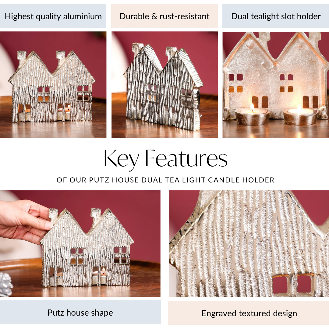 Row Houses Tea Light Candle Holder