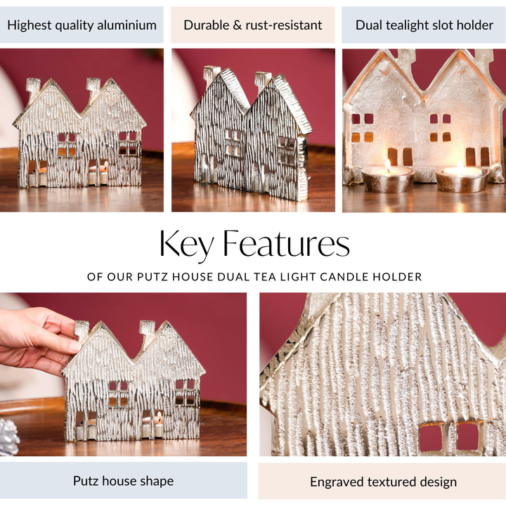 Row Houses Tea Light Candle Holder