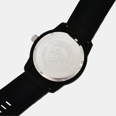 Armbar Silicone Men Quartz Brown Dial Analog Silicone Watch DZ1819