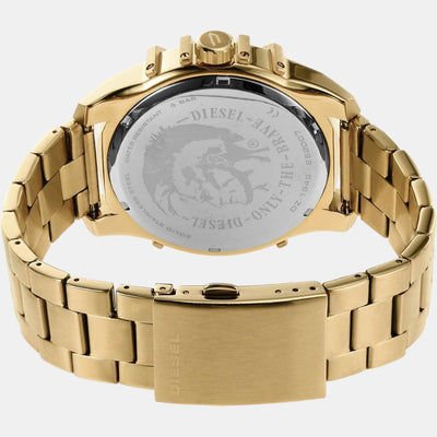 Caged Men Quartz Black Dial Analog Stainless Steel Watch DZ1949