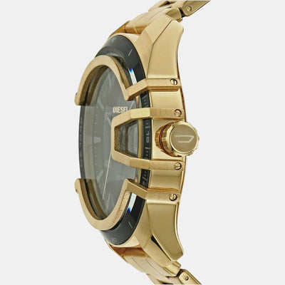 Caged Men Quartz Black Dial Analog Stainless Steel Watch DZ1949