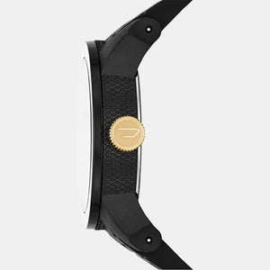 Double Down Men Quartz Black Dial Analog Silicone Watch DZ1972