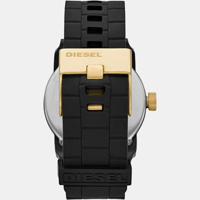 Double Down Men Quartz Black Dial Analog Silicone Watch DZ1972