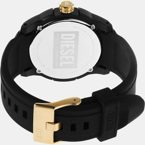 Double Up Men Quartz Black Dial Analog Silicone Watch DZ1997