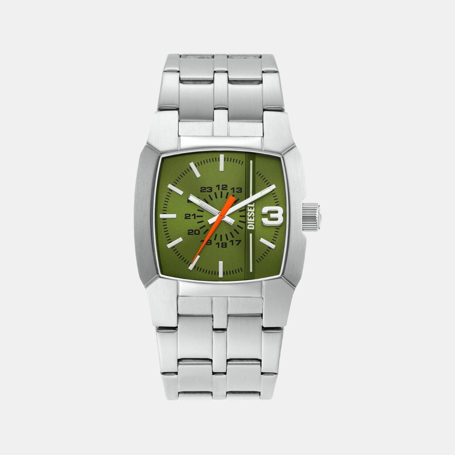 Cliffhanger Men Quartz Green Dial Analog Stainless Steel Watch DZ2150