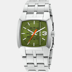 Cliffhanger Men Quartz Green Dial Analog Stainless Steel Watch DZ2150