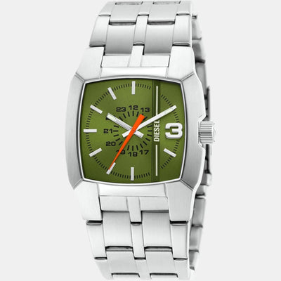 Cliffhanger Men Quartz Green Dial Analog Stainless Steel Watch DZ2150