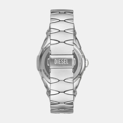 D-Sruptor Men Quartz Silver Dial Analog Stainless Steel Watch DZ2212