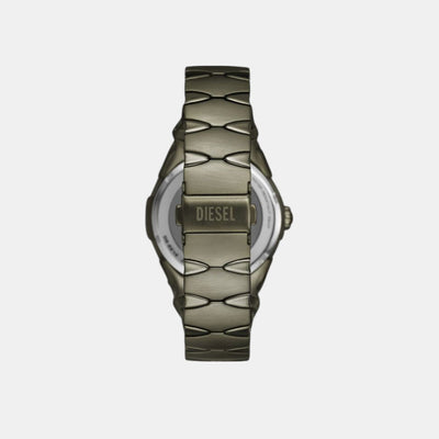 D-Sruptor Men Quartz Silver Dial Analog Stainless Steel Watch DZ2215