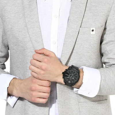 Diesel Mega Chief Black Dial Men 59mm