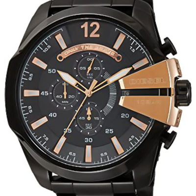 Diesel Mega Chief Black Dial Men 51mm