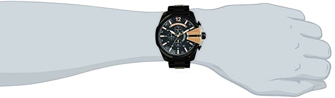 Diesel Mega Chief Black Dial Men 51mm