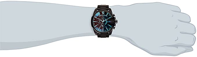 Diesel Mega Chief Red Dial Men 51mm