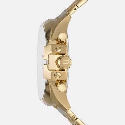 Baby Chief Men Quartz Gold Dial Chronograph Stainless Steel Watch DZ4565
