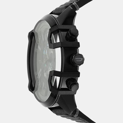 Griffed Men Quartz Black Dial Chronograph Leather Watch DZ4576
