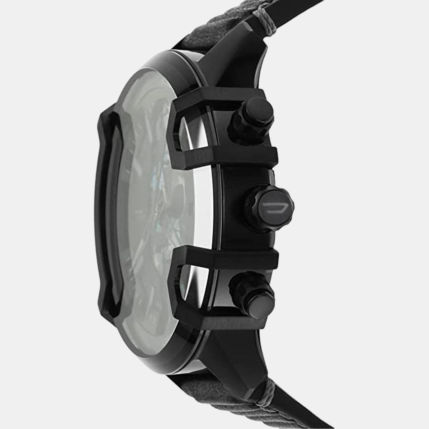 Griffed Men Quartz Black Dial Chronograph Leather Watch DZ4576