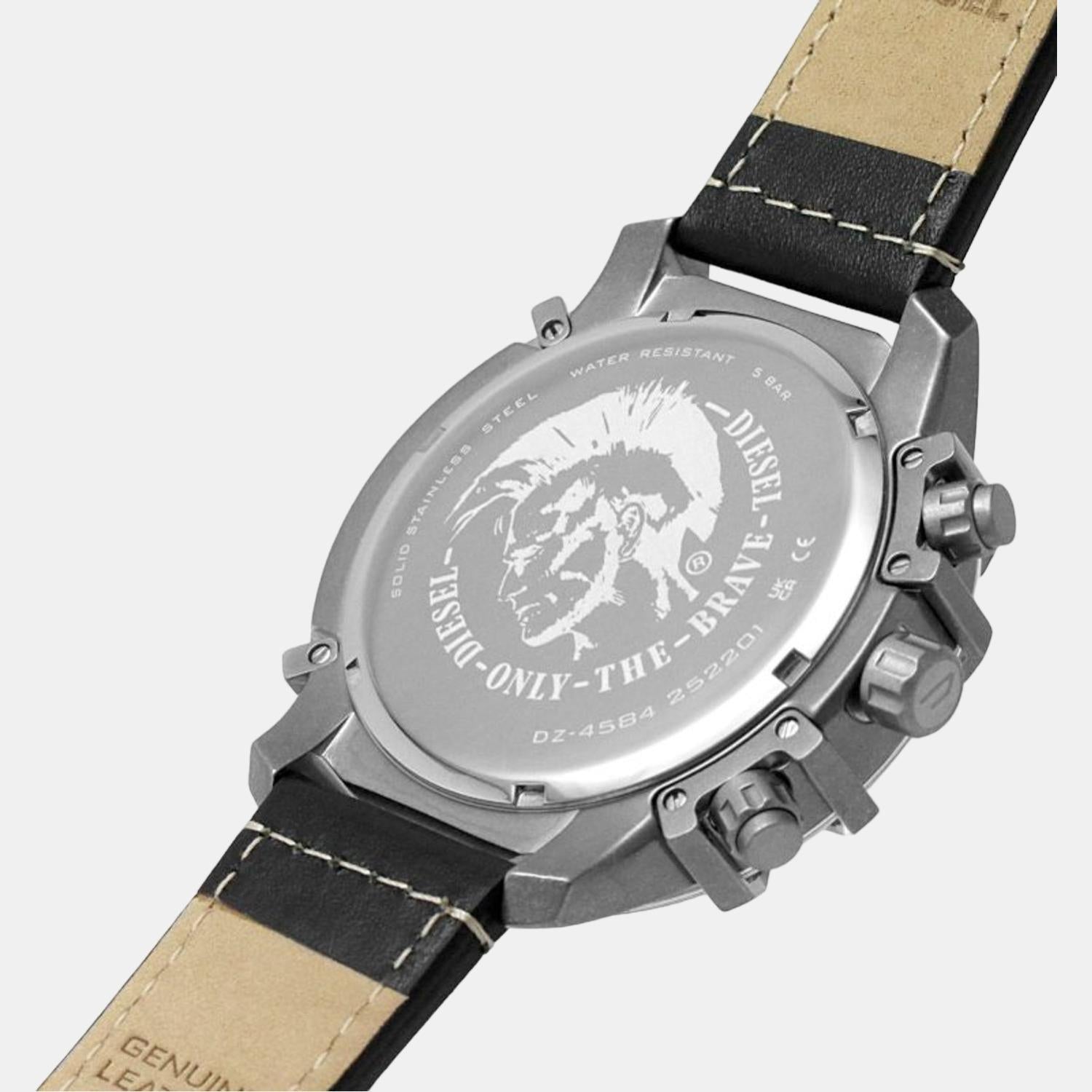 Griffed Men Quartz Two Tone Dial Chronograph Leather Watch DZ4584