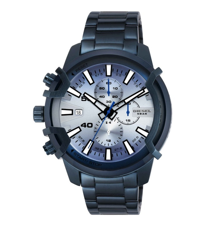 Diesel Griffed Silver Dial Men 48mm