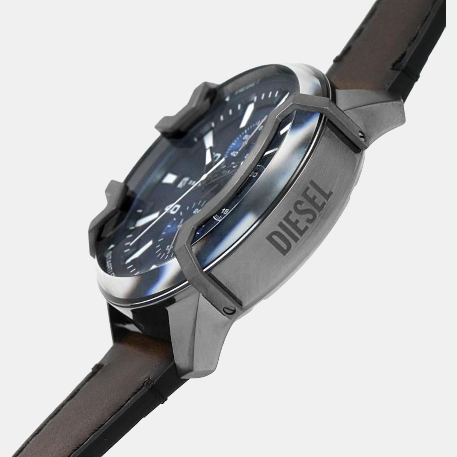 Griffed Men Quartz Blue Dial Chronograph Leather Watch DZ4604