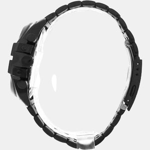 Baby Chief Men Quartz Black Dial Chronograph Stainless Steel Watch DZ4617