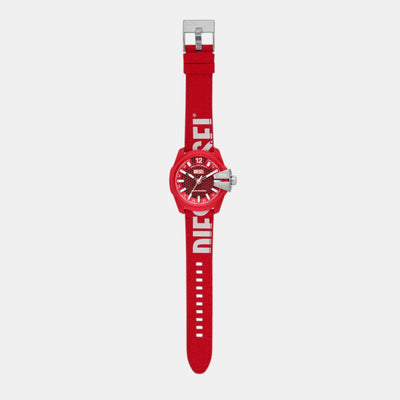 Baby Chief Men Solar Red Dial Analog Polyurethane Watch DZ4619