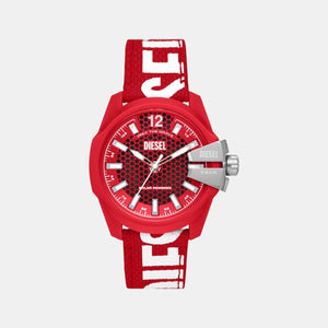 Baby Chief Men Solar Red Dial Analog Polyurethane Watch DZ4619