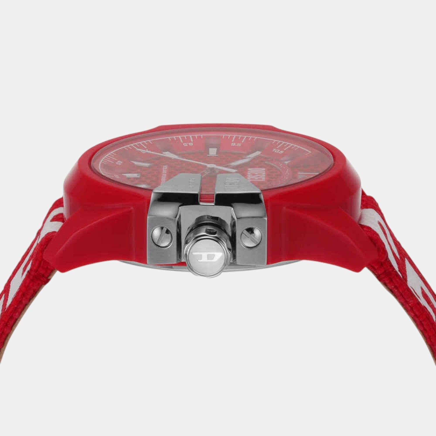 Baby Chief Men Solar Red Dial Analog Polyurethane Watch DZ4619