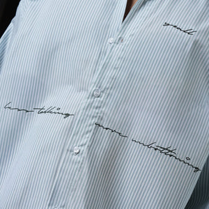 Talk in Line - Pinstripe Shirt