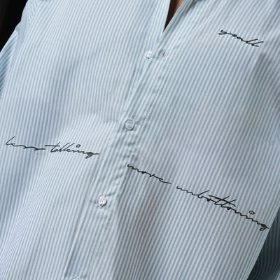Talk in Line - Pinstripe Shirt