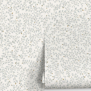 Dainty Leaves Wallpaper by Rylee + Cru