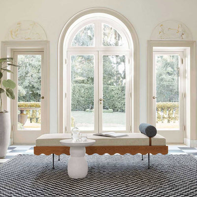 Clouded Round Side Table by Sarah Sherman Samuel