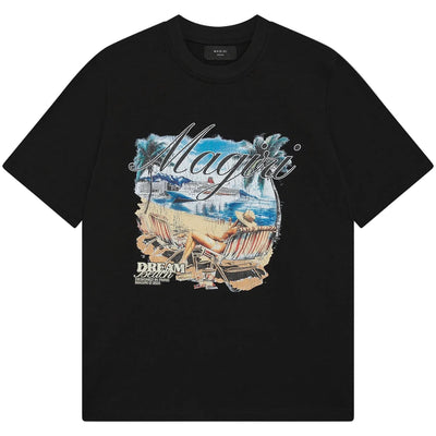 MAGIRI Dream Beach Printed Black T-Shirt