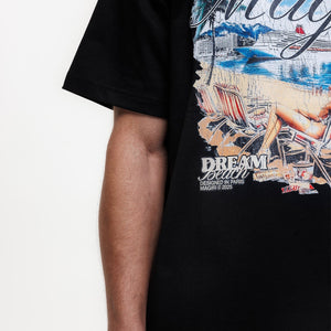 MAGIRI Dream Beach Printed Black T-Shirt