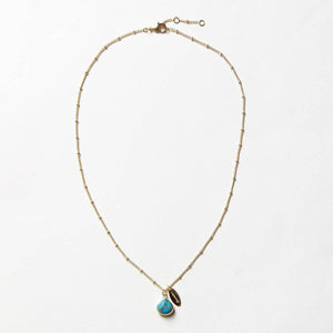 December Turquoise Birthstone Necklace