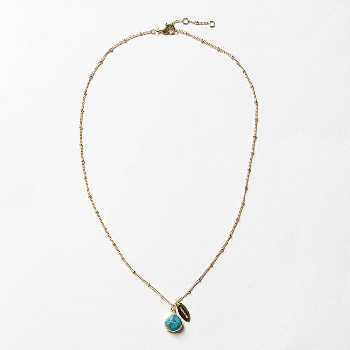 December Turquoise Birthstone Necklace