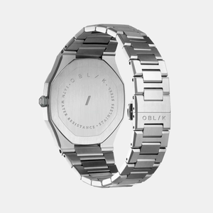 Delta Men Quartz Two Tone Dial Chronograph Stainless Steel Watch