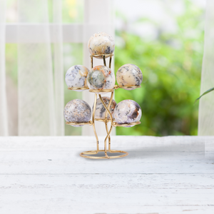 Dendrite Opal 7 Sphere/Ball With Stand