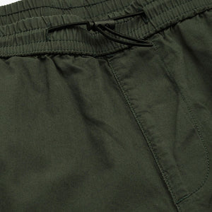 Men's Green Relaxed Fit Solid Utility Cargo Jogger