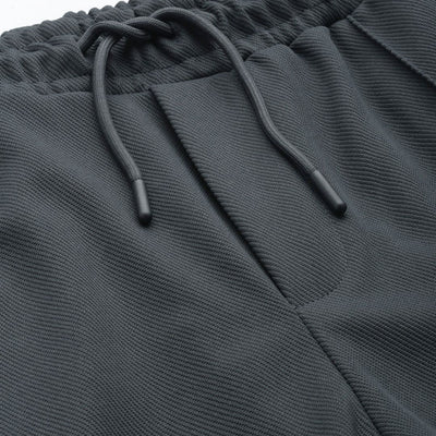 Men's Grey Relaxed Fit Printed Wide Leg Joggers
