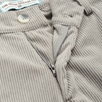 Men's Grey Straight Fit Textured Trousers