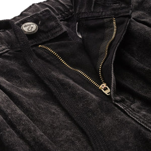 Men's Black Relaxed Fit Solid Denim Joggers