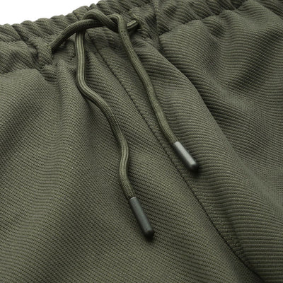 Men's Olive Relaxed Fit Textured Cargo Joggers