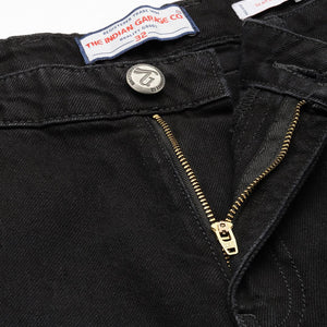 Men's Black Relaxed Fit Solid Jeans