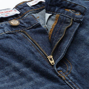 Men's Blue Relaxed Fit Solid Jeans