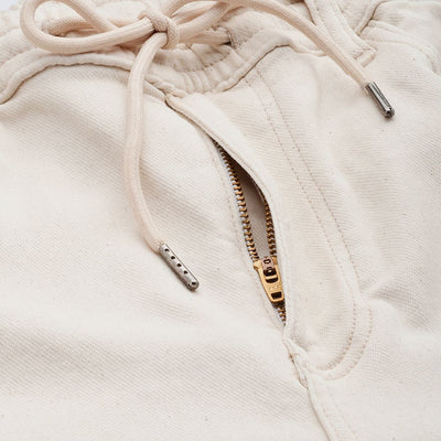 Men's White Regular Fit Solid Denim Joggers