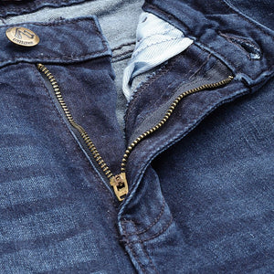 Men's Blue Bootcut Solid Stretchable Jeans